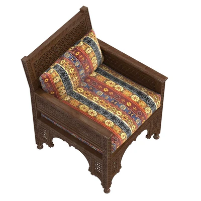 Syrian Inlaid Wooden Chair — Вид 5