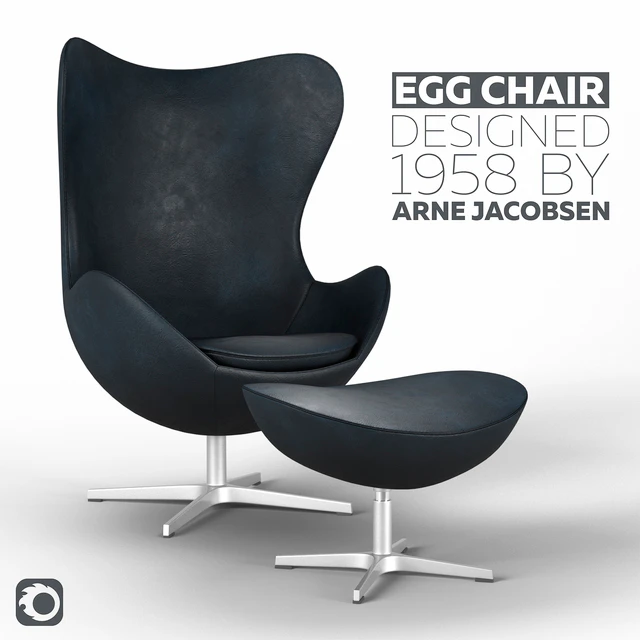 Egg Chair designed by Arne Jacobsen — Скачать