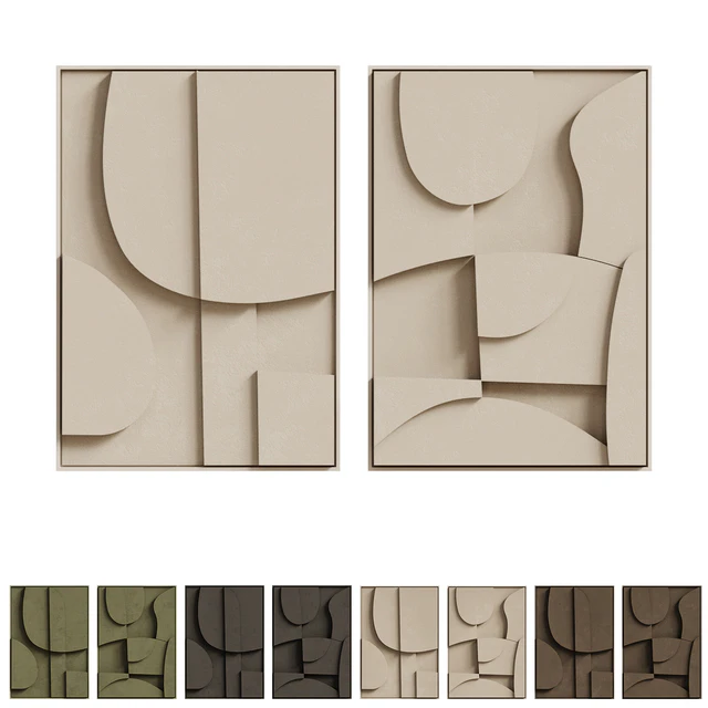 Duo Decor Sculpture Pictures Blanche Archi — Descargar