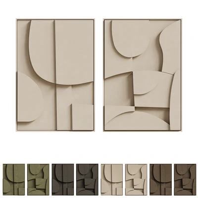 Duo Decor Sculpture Pictures Blanche Archi — Ver 1
