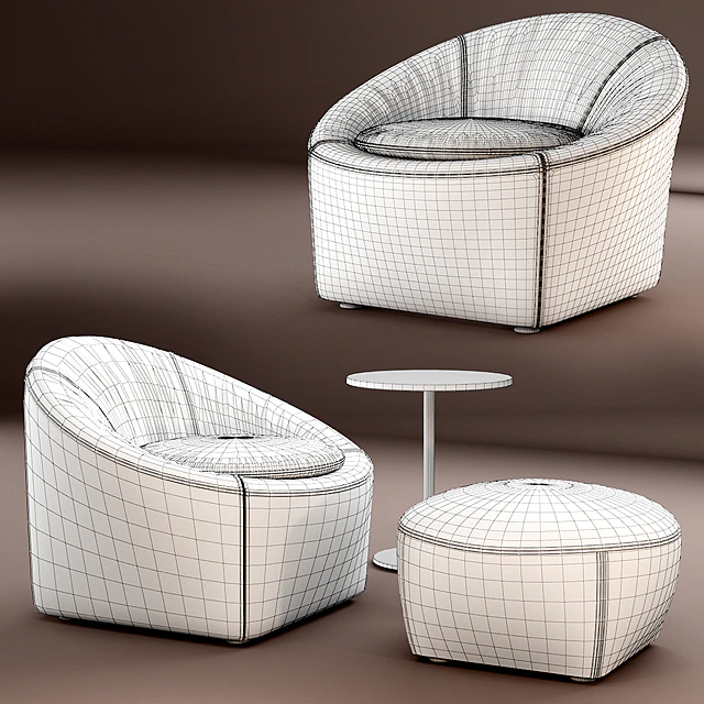 Armchair Minotti CAPRI — Descargar