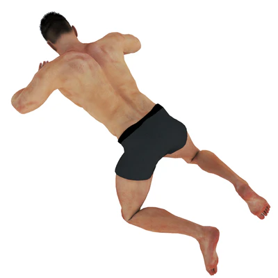 Man with Swimming Pose — Вид 4