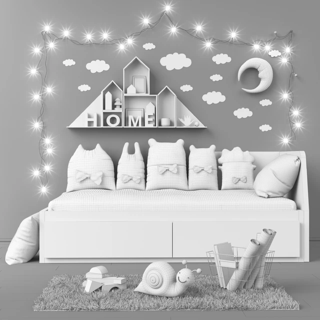 Toys and daybed IKEA ФЛЕККЕ set 14 — Скачать