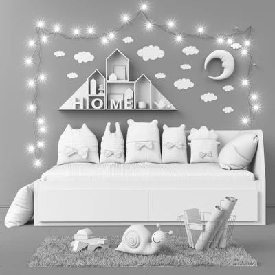 Toys and daybed IKEA ФЛЕККЕ set 14 — Вид 3