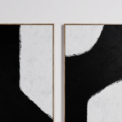 Set wall paintings Dopio, AM.PM LaRedoute — Вид 3
