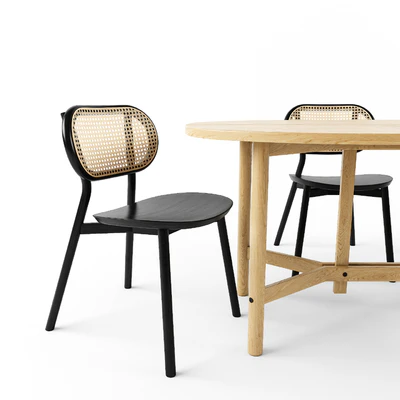 Cane Chair with Arch table-Y base — Вид 3