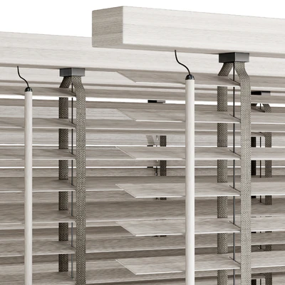 Wooden blinds 03, Folding wooden blinds — Ver 6