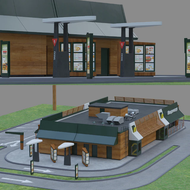 Typical McDonald's Restaurant — Descargar