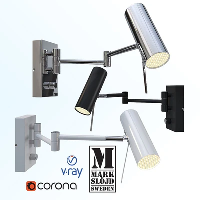 Wall lamp, model Roma, from the company Markslöjd, Sweden. — Ver 1