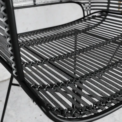 HKLiving Rattan Tub Chair - Natural + Black version — Ver 2