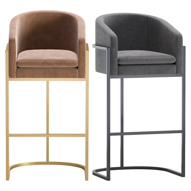 Bar and Semi Bar Stools San Francisco by Cazarina Interiors 3 Colors Version — Descargar