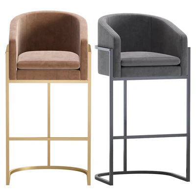 Bar and Semi Bar Stools San Francisco by Cazarina Interiors 3 Colors Version — Ver 4