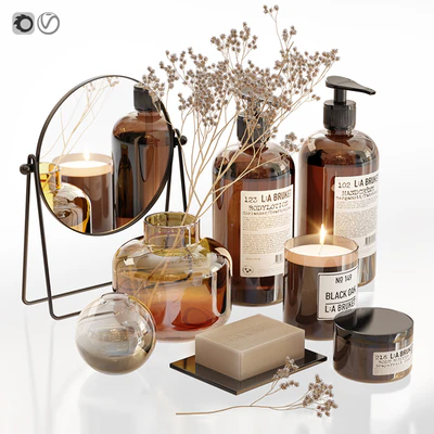 LA Bruket decor set for bathroom with dry flowers — Вид 1