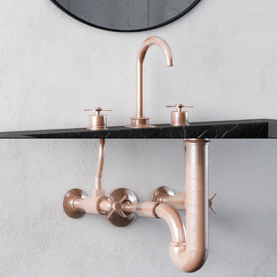 Black marble wash basin — Ver 2