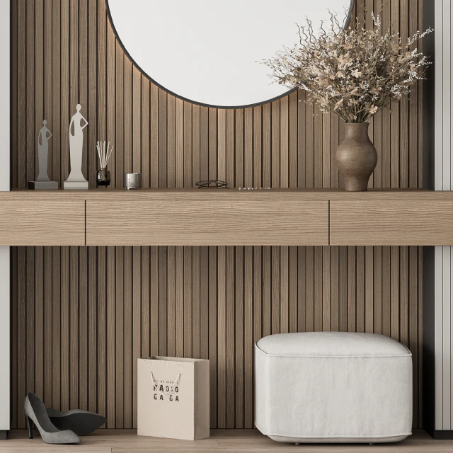 Hallway 27 - White and Wood Entrance — Descargar