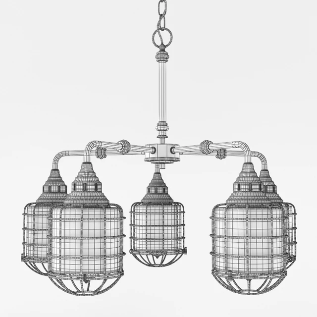 RUSTIC LOFT CAGE BATH LIGHT CL — Скачать