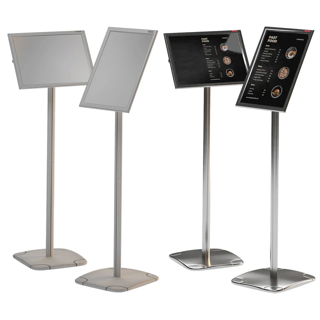 Floor information stand A3 BRAUBERG Extra with restaurant menu — Descargar