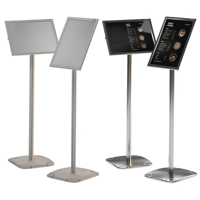 Floor information stand A3 BRAUBERG Extra with restaurant menu — Ver 4