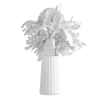 plant bouquet inserted into a glass 03 — Вид 3