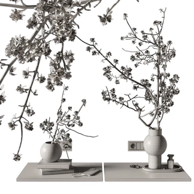 Decorative set on bedside table 2 — Ver 3