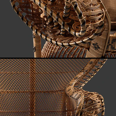 Emmanuelle Wicker Peacock Chair — Вид 2