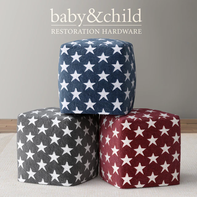 RH/ LIBERTY STAR POUF — Скачать