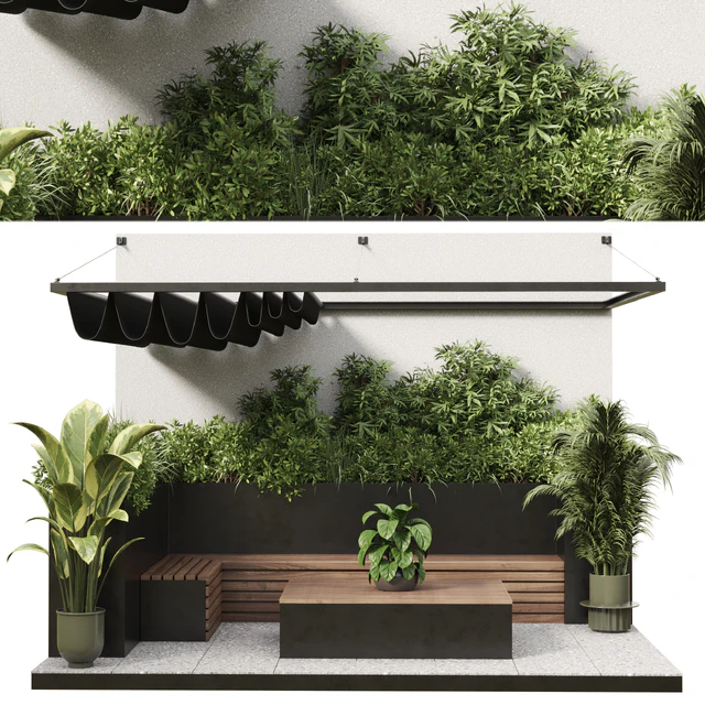 Landscape Furniture with Pergola and Roof garden 12 — Скачать