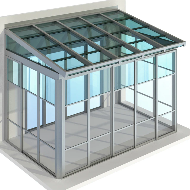 Metal glazed veranda terrace — Descargar