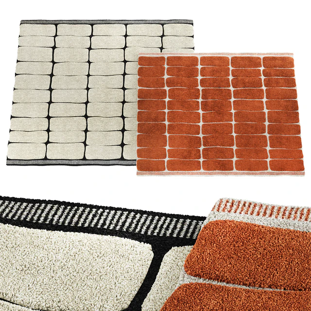 Carpet with a graphic three-dimensional pattern — Descargar