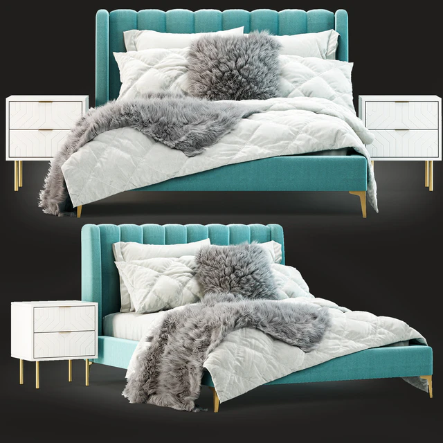 Pottery Barn Avalon Channel Stitch Bed — Descargar