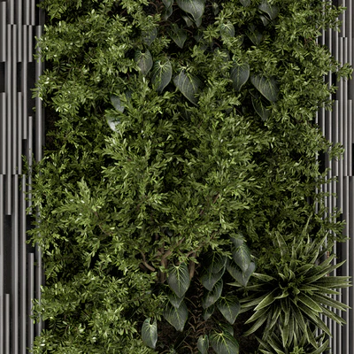 Indoor Wall  Vertical Garden in Wooden Base - Set 864 — Вид 6