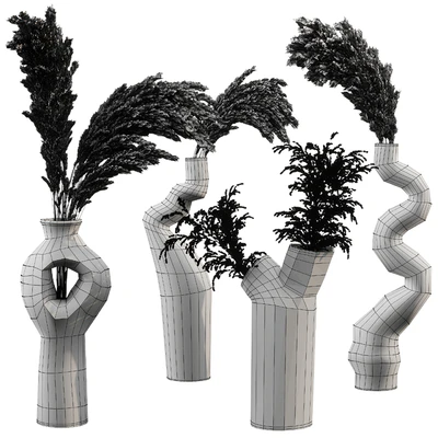 Decorative set with Pampas Bouquet — Вид 3