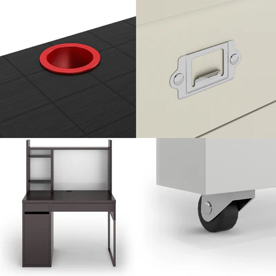 Набор письменных столов IKEA set 2 — Вид 4