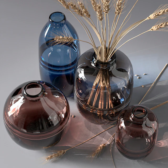 Minimalist Clear Glass Vase — Descargar