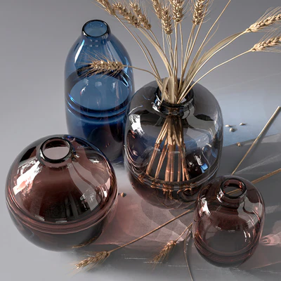 Minimalist Clear Glass Vase — Ver 3