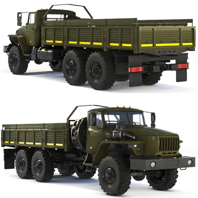 Ural 4320-0911 flatbed body 2015 — Ver 7
