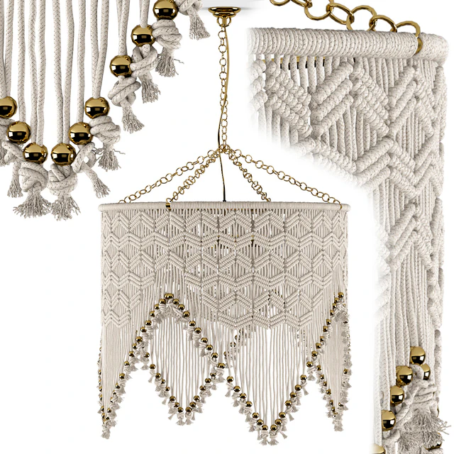 Sonora Macrame Chandelier by Selamat — Скачать