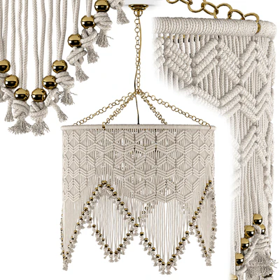 Sonora Macrame Chandelier by Selamat — Вид 1