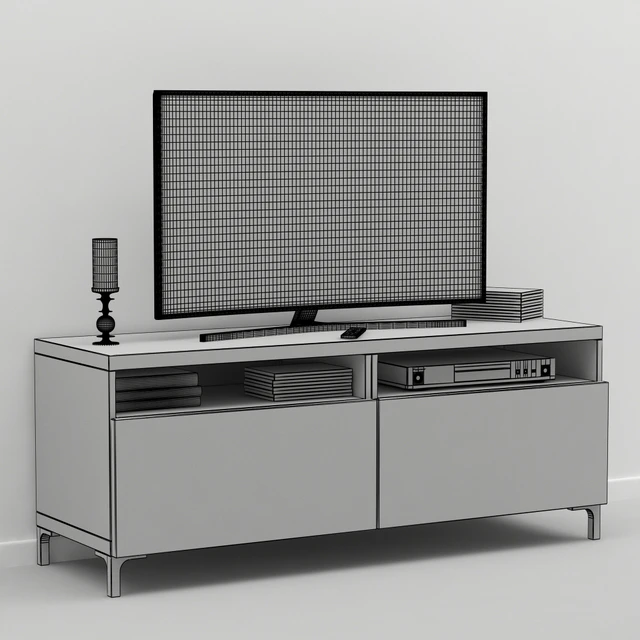 Ikea Besta TV Stand — Скачать