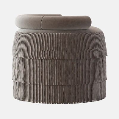 21st Century Beth Fringes Stool Cotton Velvet — Ver 5