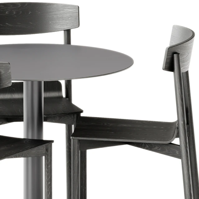 Wox 2 Wood Chair by Artu and Mesa Mona Table by Diabla — Descargar