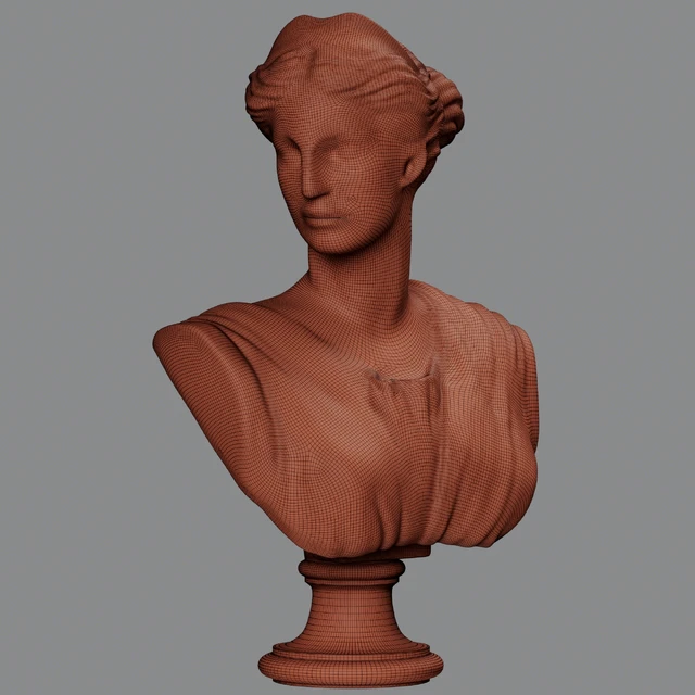 Artemis Bust Ancient Greek Goddess of Hunt — Descargar