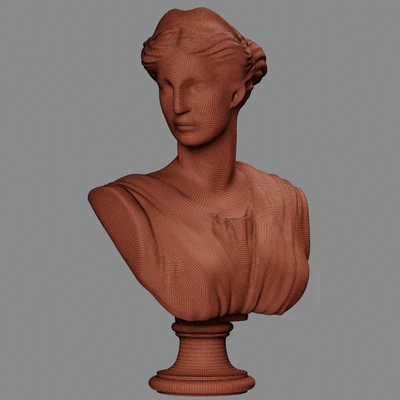 Artemis Bust Ancient Greek Goddess of Hunt — Ver 2