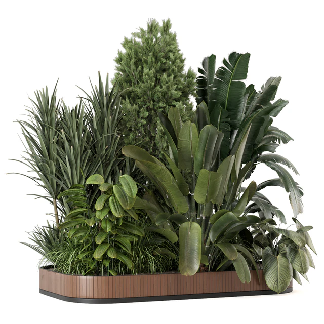 Outdoor Garden Set Bush and Tree 2615 — Descargar