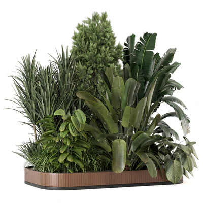 Outdoor Garden Set Bush and Tree 2615 — Ver 1