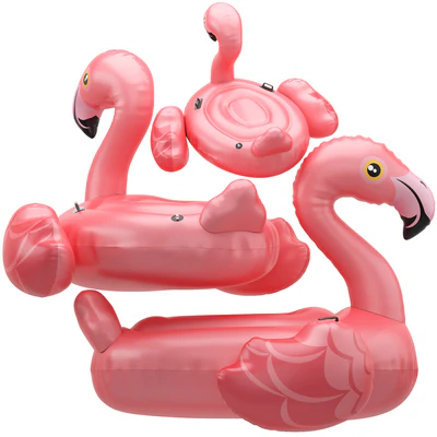pink Intex mega flamingo Inflatable Island — Вид 4