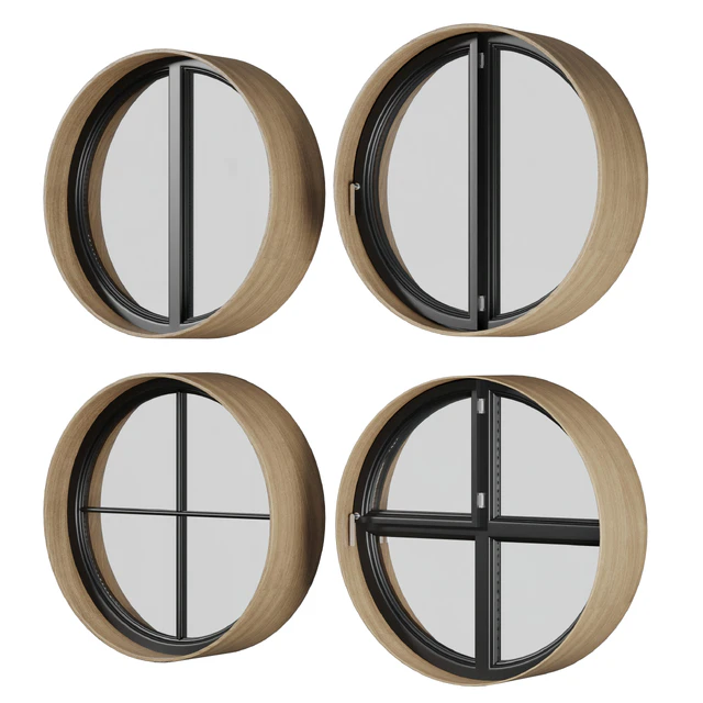A set of round and circle and arched windows 01 — Скачать