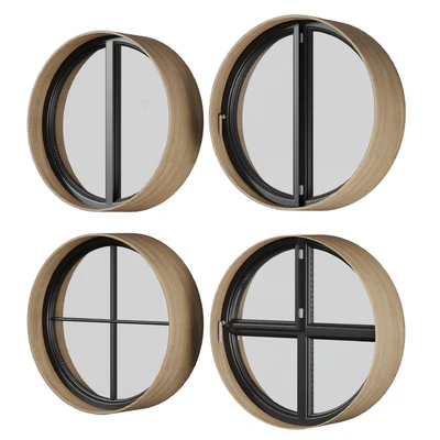 A set of round and circle and arched windows 01 — Вид 6