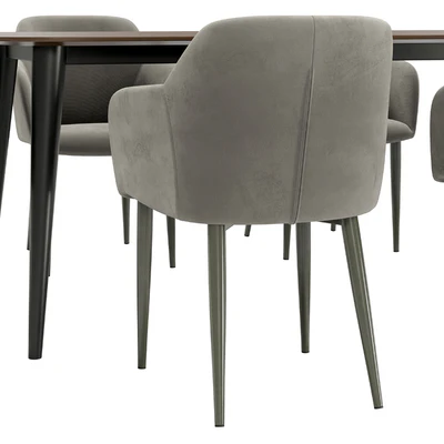 Cecilia dining chair and Sevilla table — Ver 2