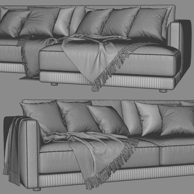Poliform Bristol Chaise Longue Sofa 2 — Скачать